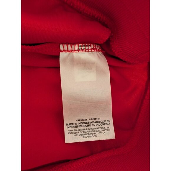 Nike Red Full-Zip Track Jacket Swoosh XL Activewear - Picture 5 of 5